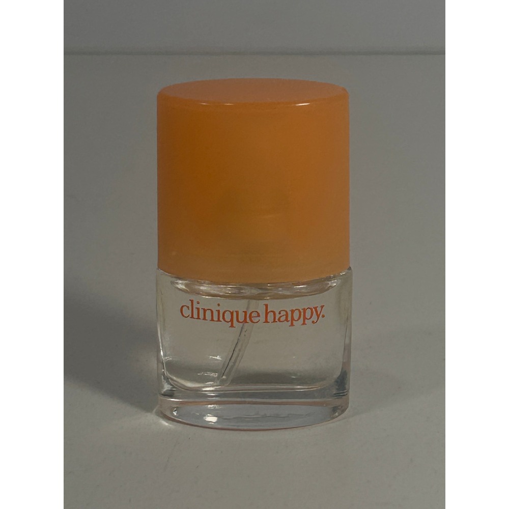 Clinique Happy Perfume Spray Mini Travel Size 0.14 fl oz 4 ml Citrus Floral Scen